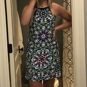 Alice and Trixie Gina Silk Kaleidoscope Dress